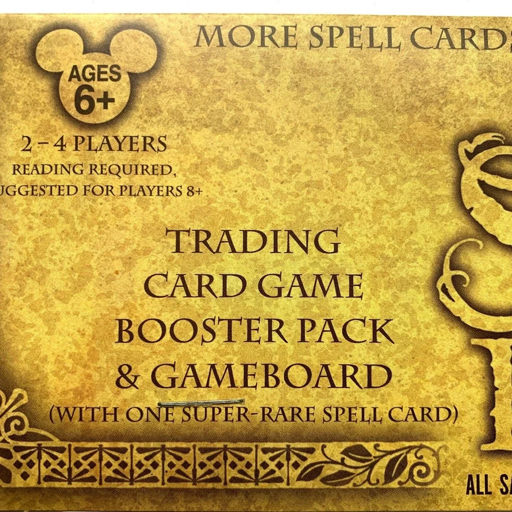 WDW SOTMK Trading Card Game Booster Pack and Gameboard +Bonus New Pack of  Cards